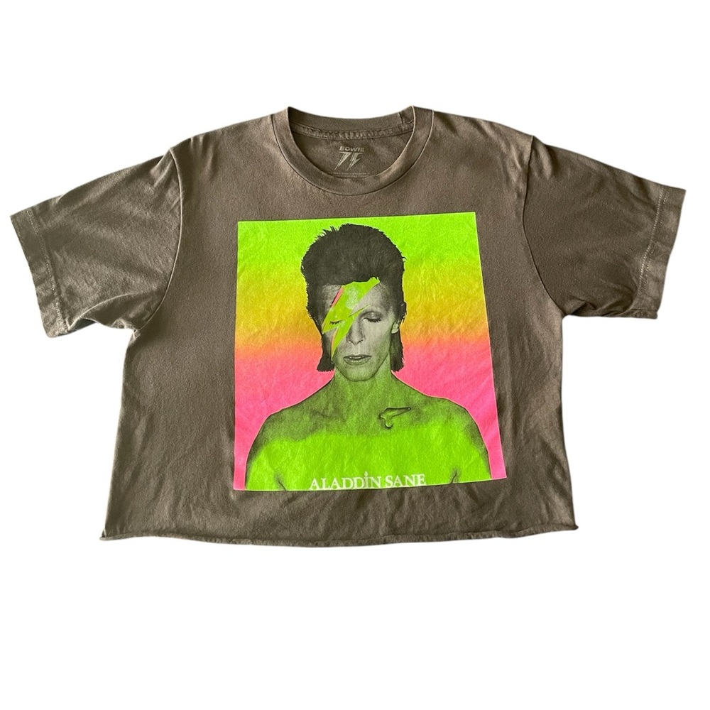 David Bowie size small cropped tshirt S